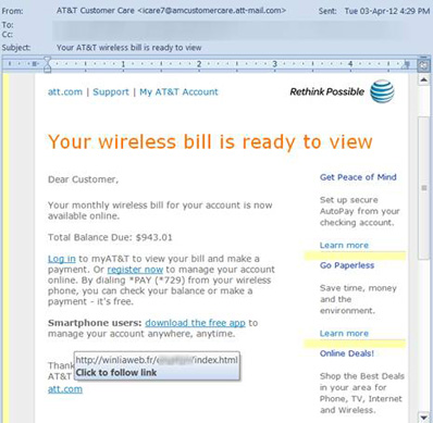 att wireless bill