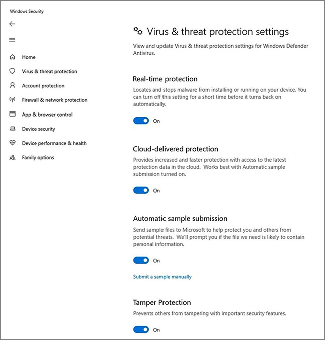 Microsoft Defender ATP protection