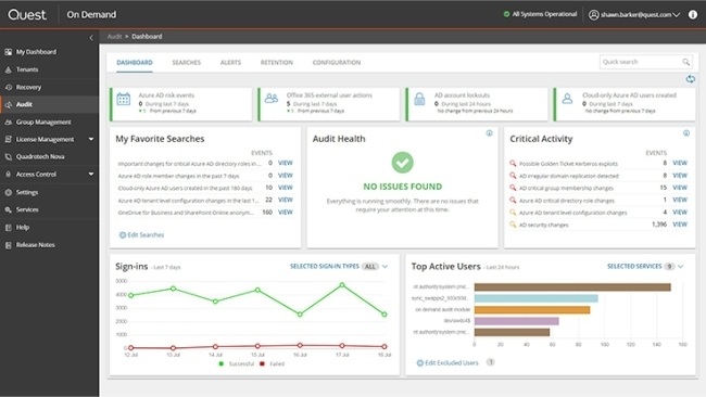 Quest ODA anomaly detection