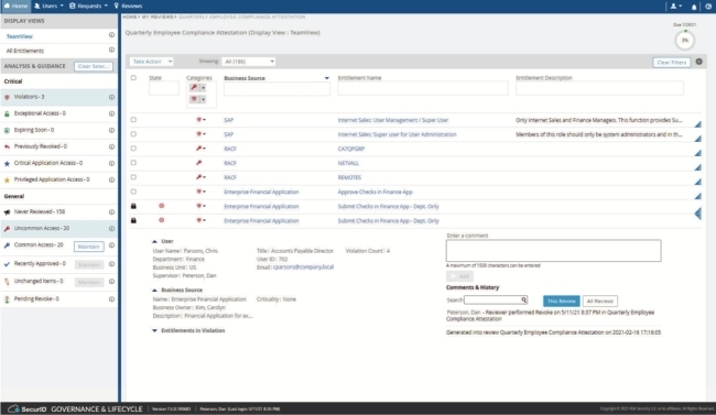 SecurID Governance and Lifecycle Cloud