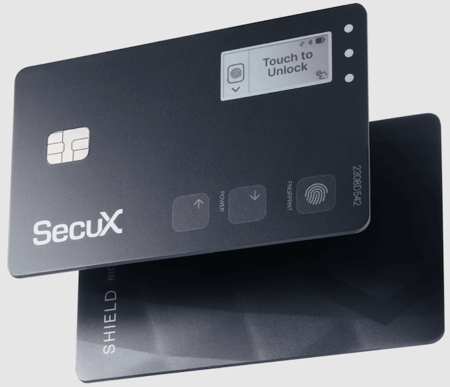 SecuX Shield BIO enhances crypto security