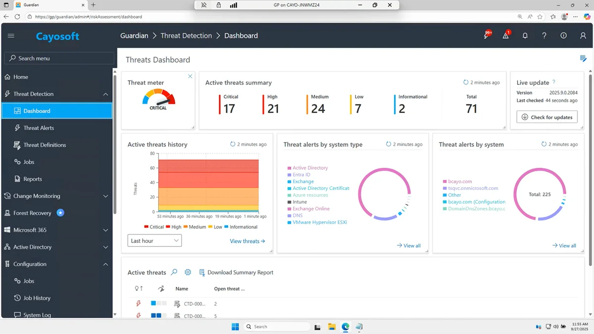 Cayosoft Guardian Protector Safeguards Microsoft 365 And Hybrid 