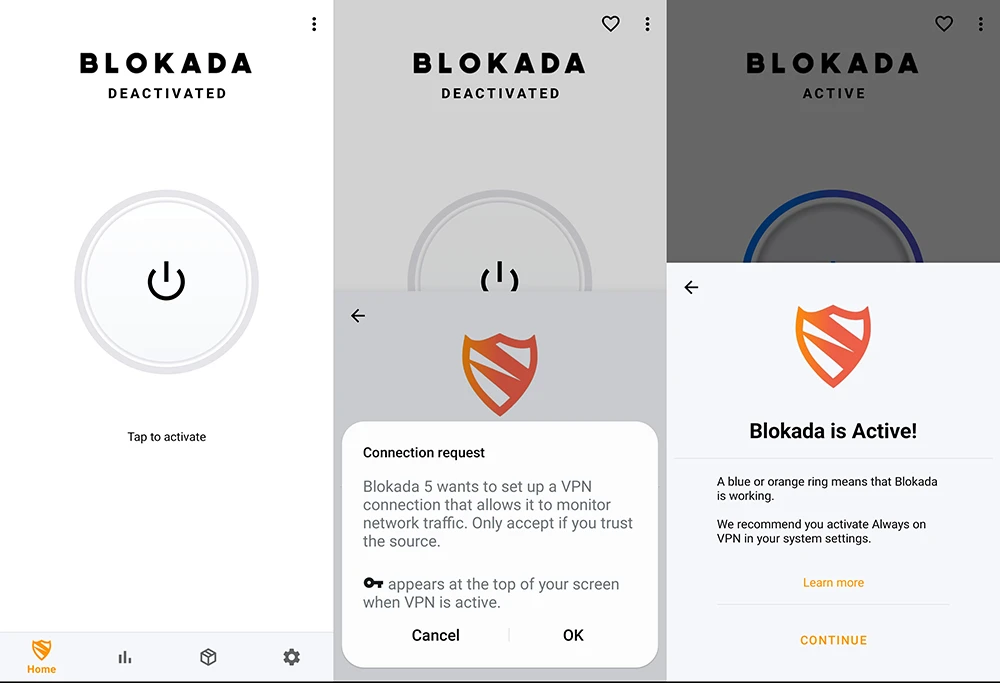 Getting started blokada android