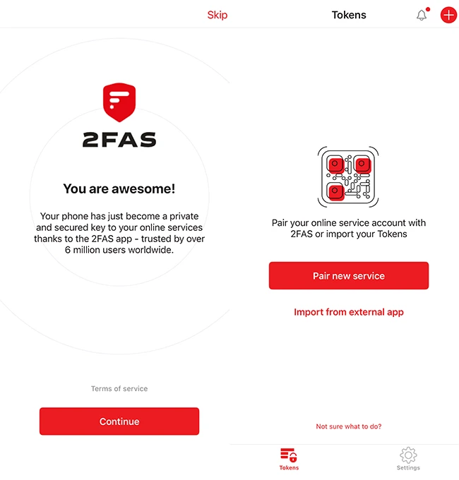 getting started 2FAS 2fa ios