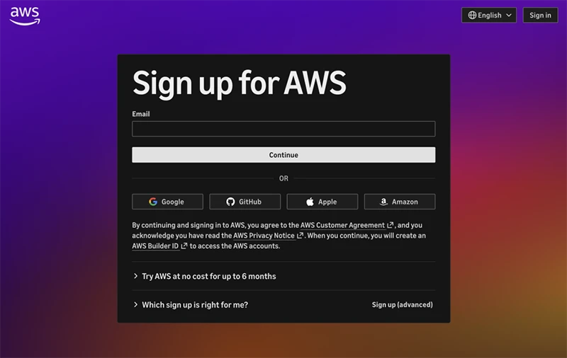 AWS sign up AWS spend limit