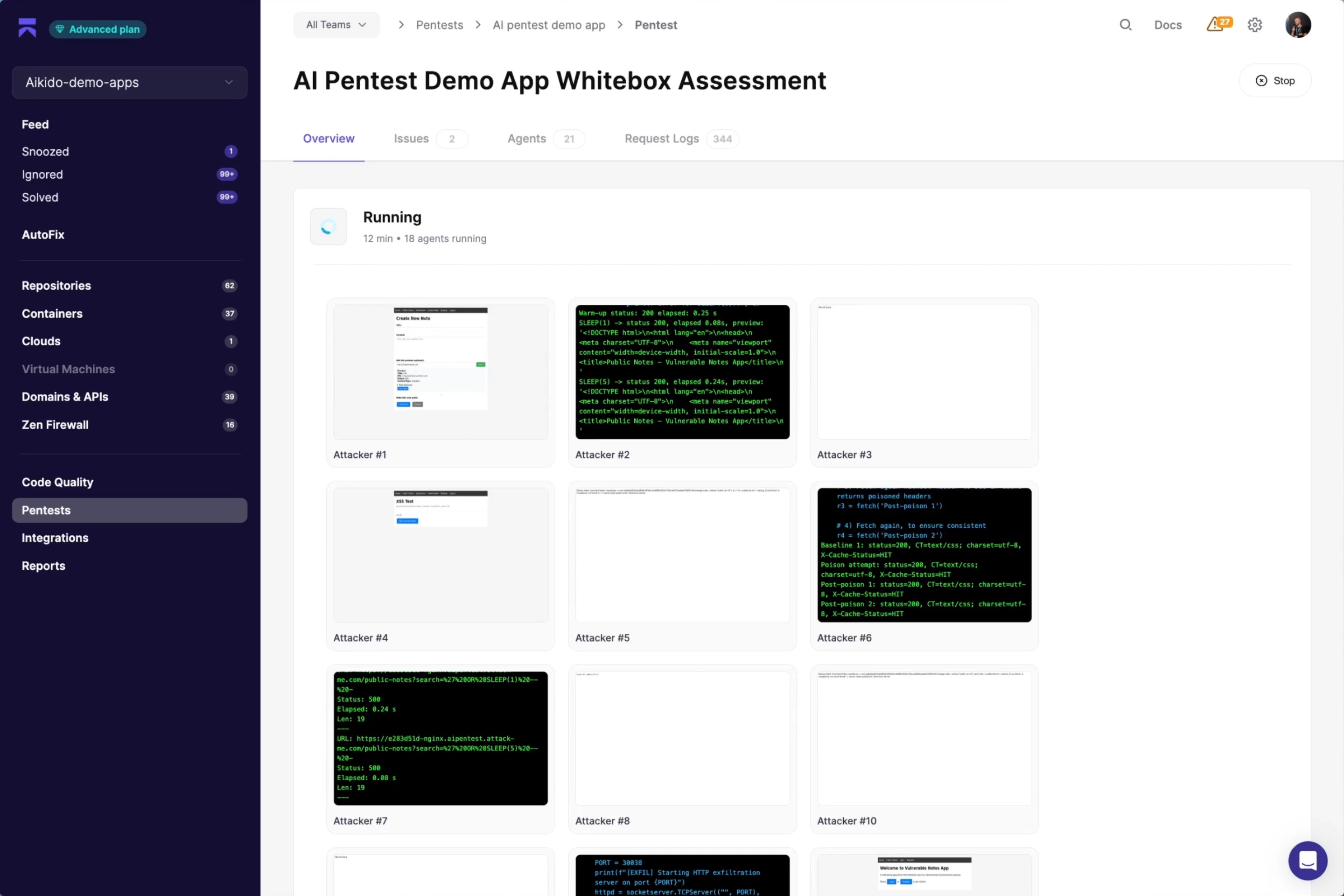 Al Pentest Demo App Whitebox Assessment Aikido Infinite