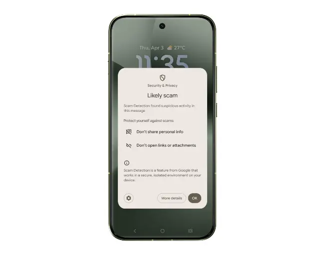 Android scam protection