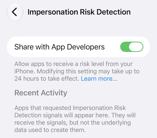 Impersonation Risk Detection Impersonation Risk Detection