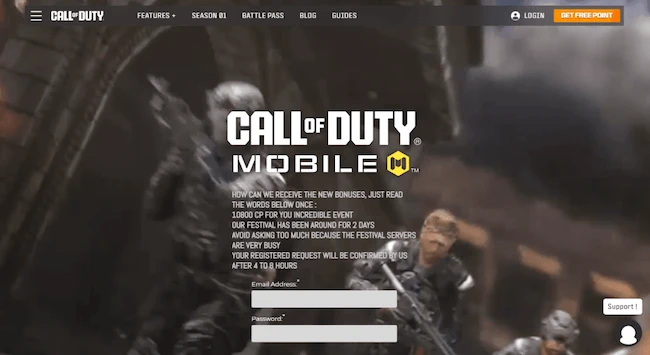 Call of Duty scam