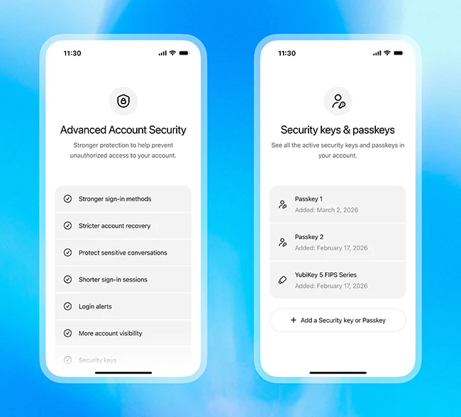 ChatGPT advanced account security