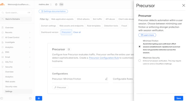 Precursor Cloudflare Precursor