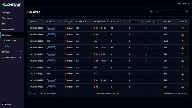 CVE Shield Contrast Security CVE Shield