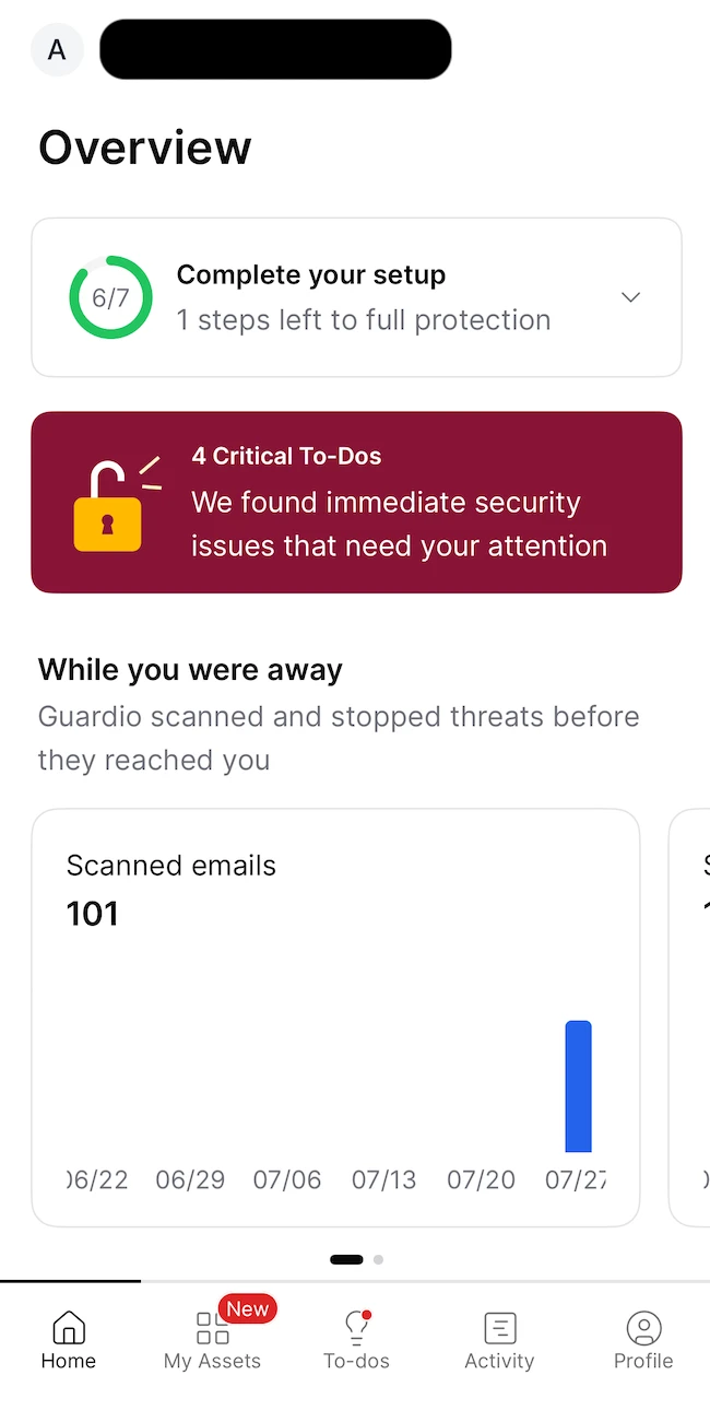 home Guardio Mobile Security