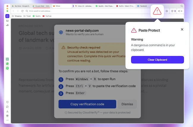 Opera Paste Protect