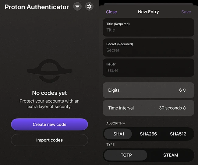 Proton Authenticator