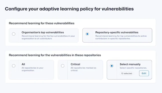 Adaptive Learning Secure Code Adaptive Learning