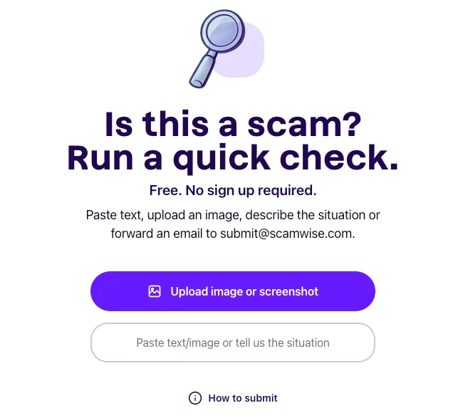 scam check Savi Scamwise