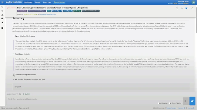 Skylar Advisor ScienceLogic Skylar AI 2.5