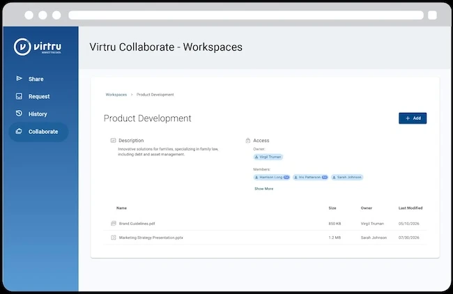 Workflows Virtru Collaborate