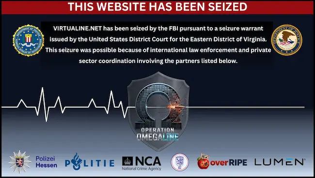 Virtualine FBI seizure
