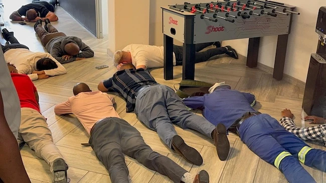 Suspects detained in an operation targeting West African crime groups West African crime groups