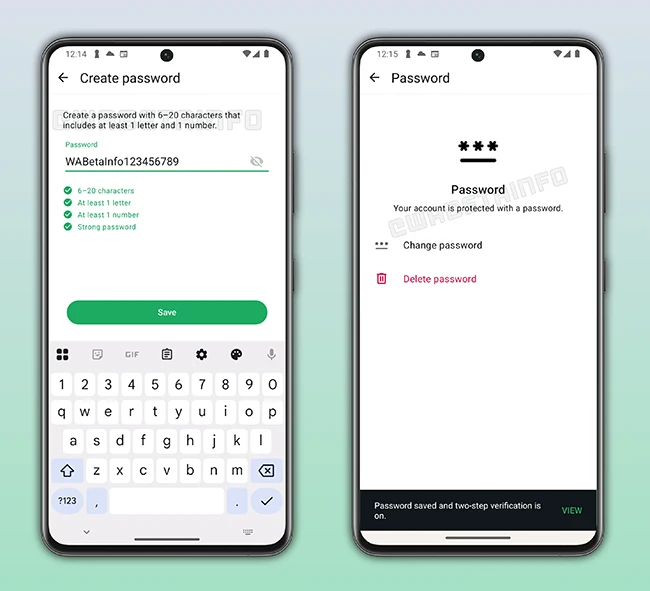 WhatsApp account password WhatsApp account password feature
