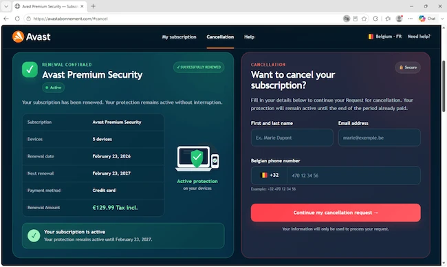 antivirus renewal scam