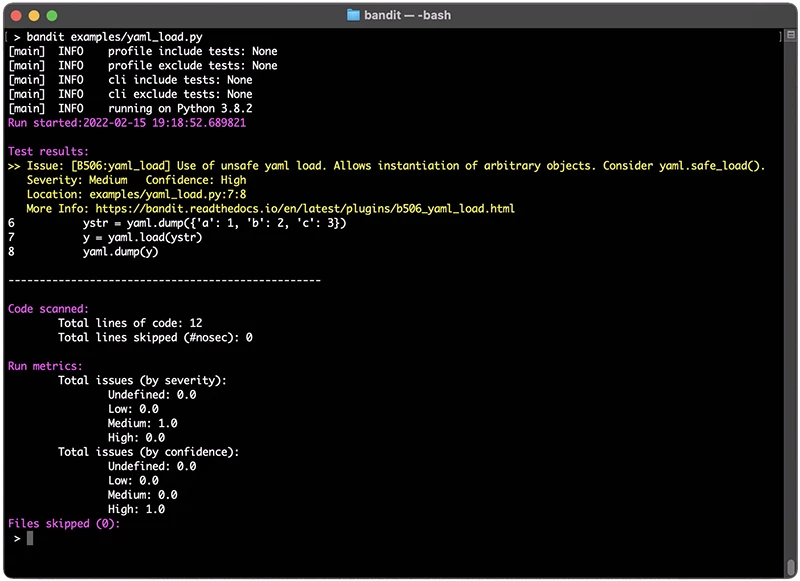 find security Python