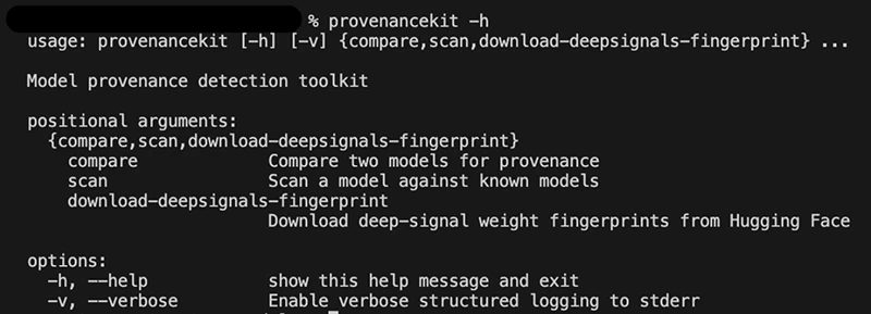 AI model provenance