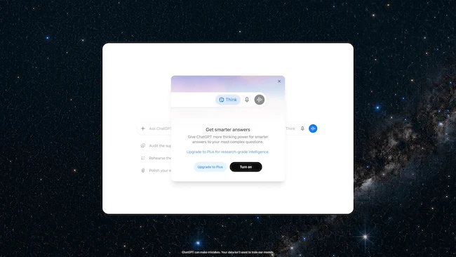 Think button OpenAI GPT-5.6 Sol