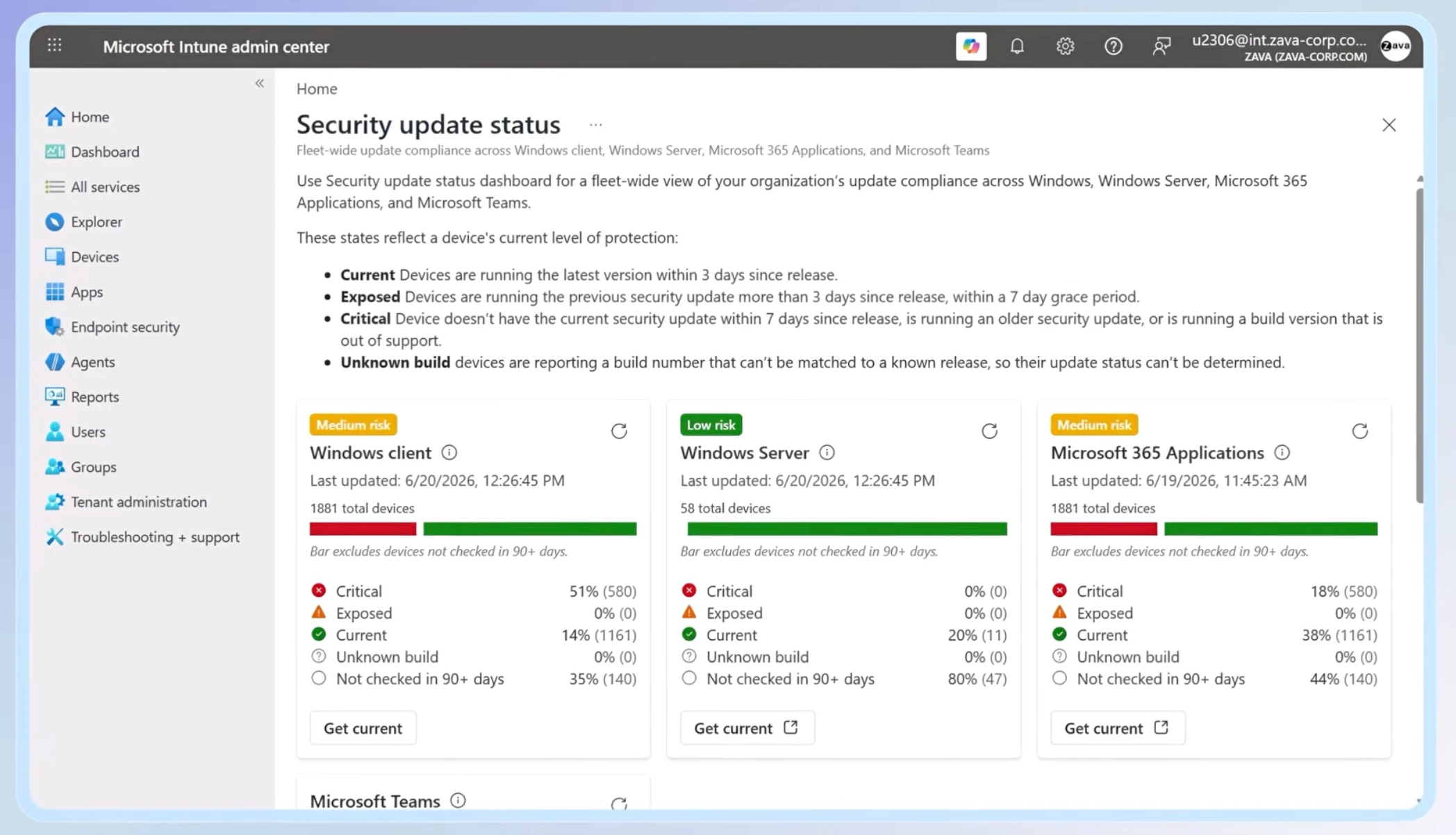 Windows Autopatch report OPIS